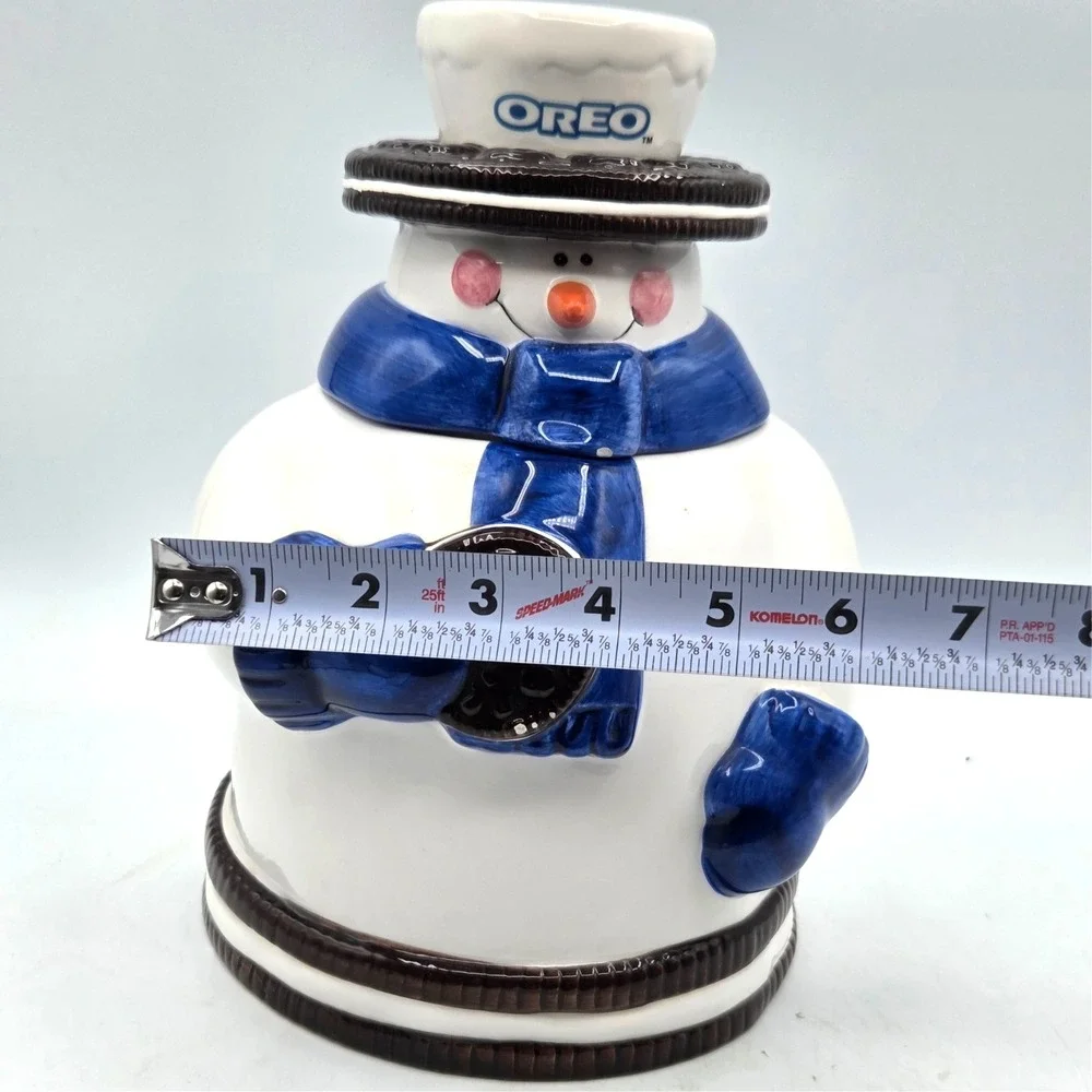 Vintage Nabisco Oreo‎ Snowman Cookie Jar Houston Harvest ( 2nd In 2000 Series )